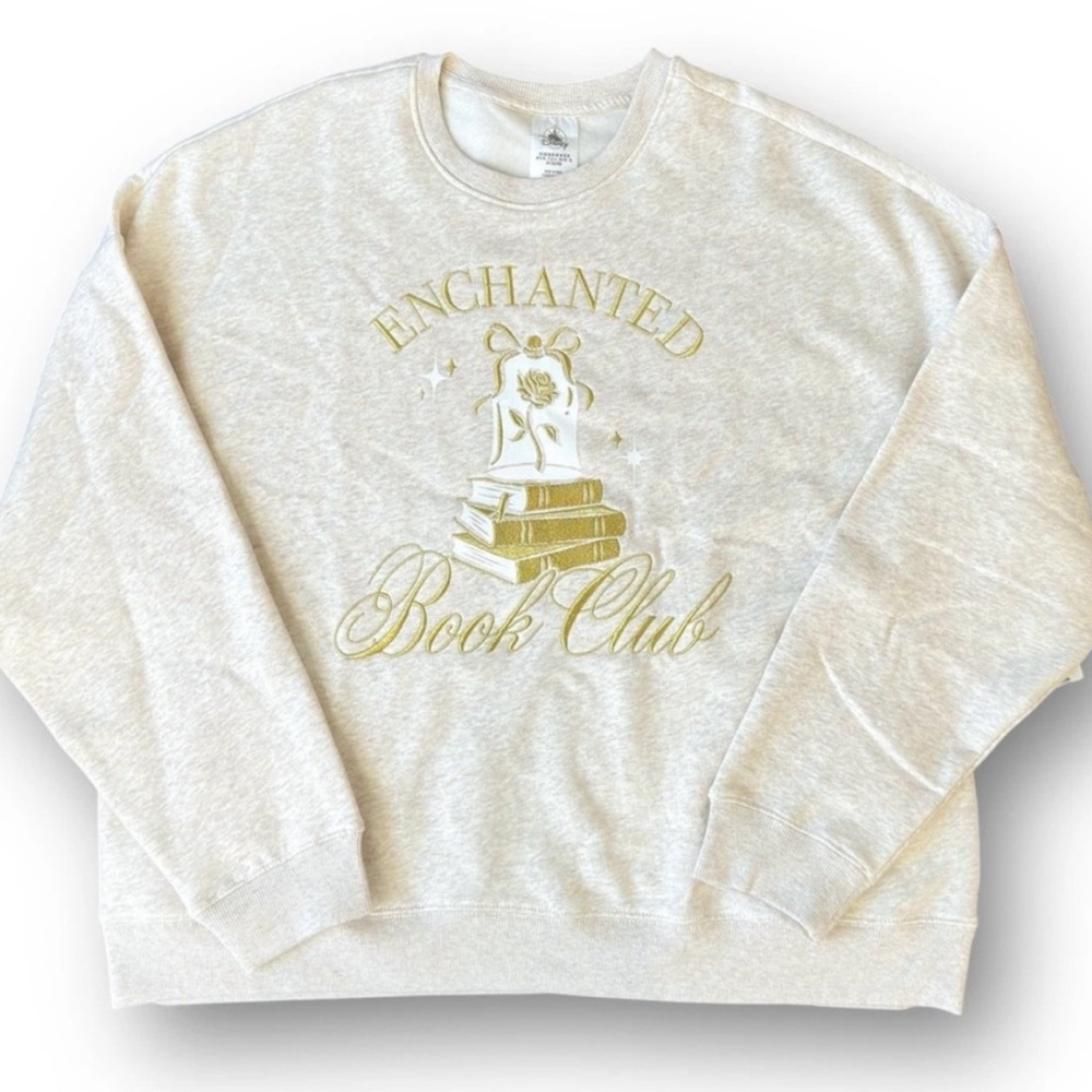 DISNEY PARKS Enchanted Book Club Beauty & The Beast Sweatshirt